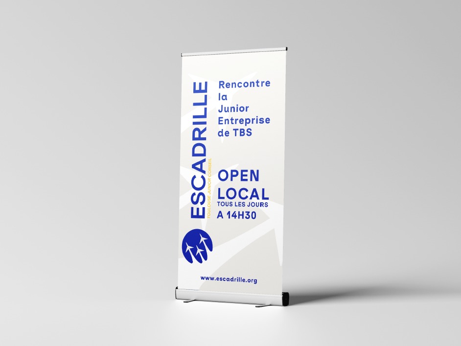Exemple de goodies : logo sur un kakémono