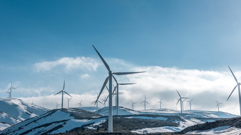 L'énergie verte grâce au vent.